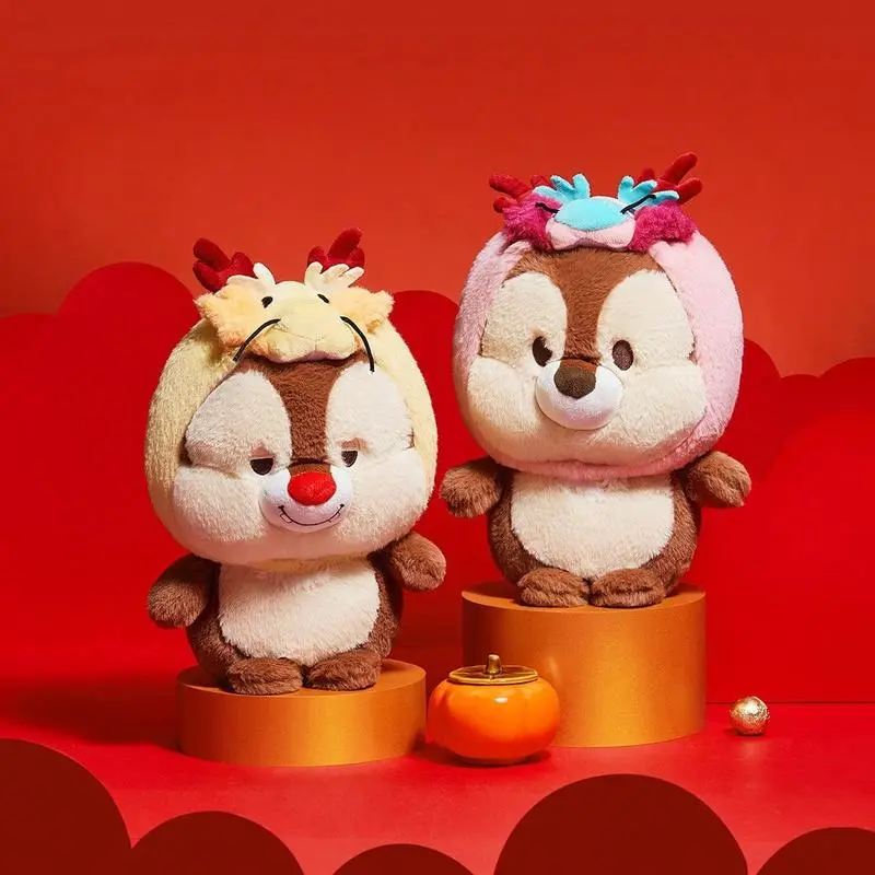 Disney Chip 'n' Dale Plush Toy Collection – Adorable, Soft & Cuddly Squirrel Dolls for Kids & Fans, Perfect for Gifting & Collecting