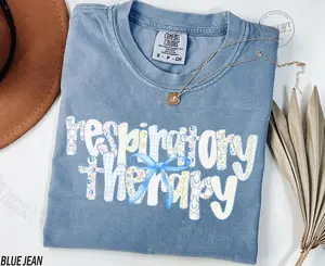 Respiratory Therapist Shirt, Respiratory Therapy Shirt, Gift For Respiratory Therapist Gifts, Pulmonology Tee, Comfort Colors®, Coquette Bow
