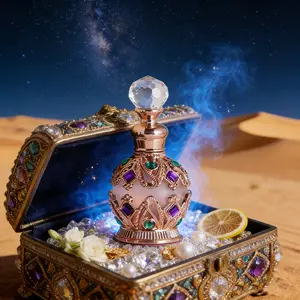 Luxurious Women's Jasmine Fruit Scented Perfume, Floral Oriental Fragrance, Elegant Floral Scents, Aromatic Fruity Fragrance, Alcohol-Free Stick Perfume Oil, Dubai Saudi Arabia Middle East Style, Long-Lasting Freshness