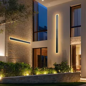 VEVOR Outdoor Wall Lights, 2 Pack, 47.2 Inch Long Strip Modern Exterior Wall Sconce Light Fixtures, 3000K Warm White, IP65 Waterproof Anti-Rust Outside Wall Mount Lighting, for House, Porch, Garage