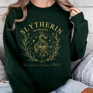 Wizard Slytherin Hogwarts Houses Sweatshirt, Bookie Shirt, Fantasy Wizard Sweatshirt, Christmas Gift For Family, Gift For Men, Gift For Women, Full Size, Full Colors