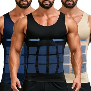 Men's shapewear vest Compression Shirt Mens Shapewear Tummy Control Undershirt Tank Tops