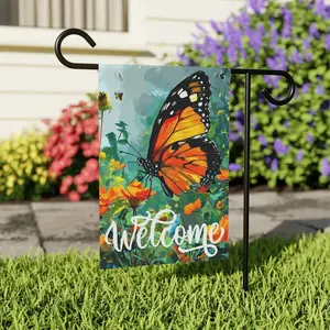 Flora Fauna Garden Flag | Beautiful Garden Flag | Spring Welcome Flag | Lawn Flag | Yard Flag | 12" x 18"