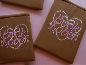 Book Lover Embroidered Book/Kindle Sleeve Book Lover Embroidered Book/Kindle Sleeve