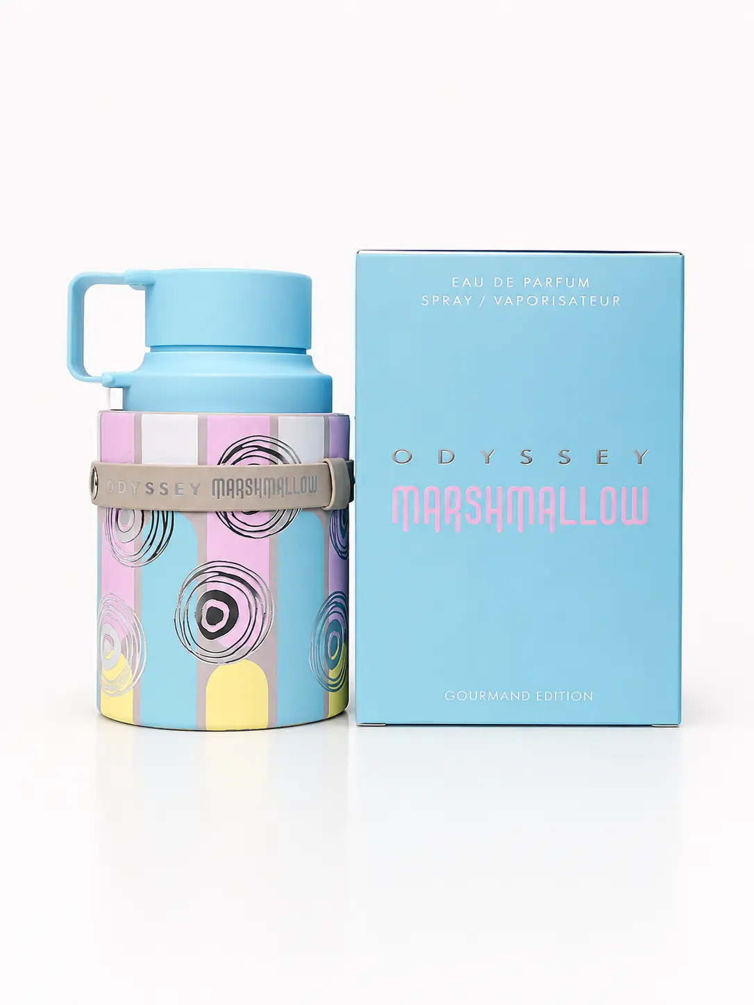 Armaf Odyssey Marshmallow Gourmand Edition Unisex Eau de Parfum Spray - 3.4 oz Long-Lasting Marshmallow Perfume with Creamy Vanilla, Juicy Fruit Mix Notes, Single Bottle