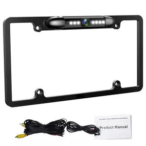 Vehicle License Plate Backup Camera, License Bracket Holder,Universal Car Exterior Accessory, Car Accessories, Rear View Camera,Reversing Parking Cameras Without Obstruction.Rustproof, Rattle Proof & Weatherproof Universal