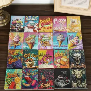 3D Full Series Holographic Polyester Film Vertical Paper Bag Box, Waterproof Self sealing Style, Gift Storage Bag, Storage Bag, Packaging Bag, Party Gift Bag, Multiple Styles to Choose from, Suitable for Packaging Gifts, 10pcs