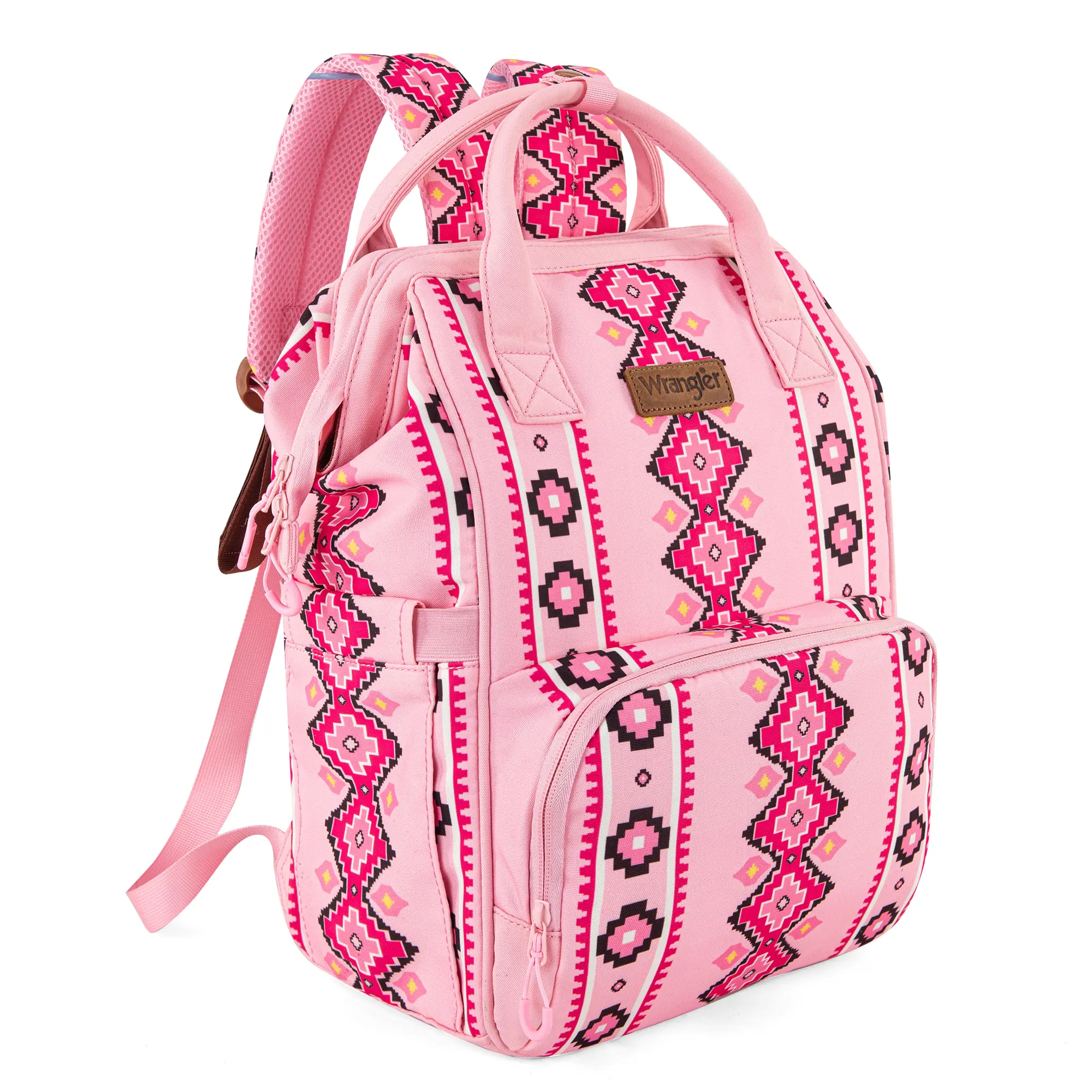 Wrangler Western Callie Diaper Bag Dual Waterproof Sided Backpack Organized Diaper Stroller Straps Multifunction Baby Travel Bag Versatile for Baby Essentials  BACKTOSCHOOL