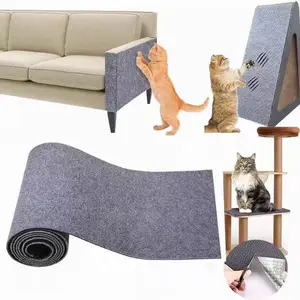 Cat Scratching Pad Adjustable Self-Adhesive Multi-Purpose Wall Sticker Furniture Protector, Durable Cat Scratch Board for Sofa Protection