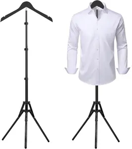 Adjustable 32-63 Inch Foldable Shirt Display Stand, T-Shirt Mannequin Torso Steamer Rack Stand for Clothing Garment Display for Retail Vendors