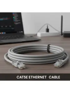 6ft Gaming Ethernet Cable Cat5e – Fast LAN Internet Cable for PS5, Xbox, PC & Router – Low Lag Network Cord