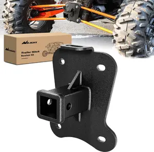 Nilight 2-Inch Rear Bumper Tow Trailer Hitch Receiver Kit with Secure Attachment, Compatible for 2022-2024 Polaris RZR Pro R/Pro R 4, Includes Boat Fenders
