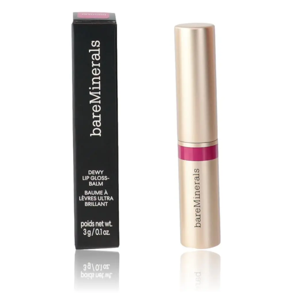 bareMinerals Dewy Lip Gloss Balm - Devotion, 0.1oz Product with All-Day Shine, Dewy Finish, Lip Hydration, Hydrates Lips