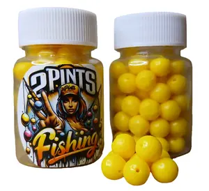 80 Count Wild Fishing Floating Pellets - Irresistible Corn Flavor Water Bead Balls, Floats on Water Surface, Effective Fishing Lure for Catching Bluegill, Carp, Trout, Crappie, Bass and Catfish