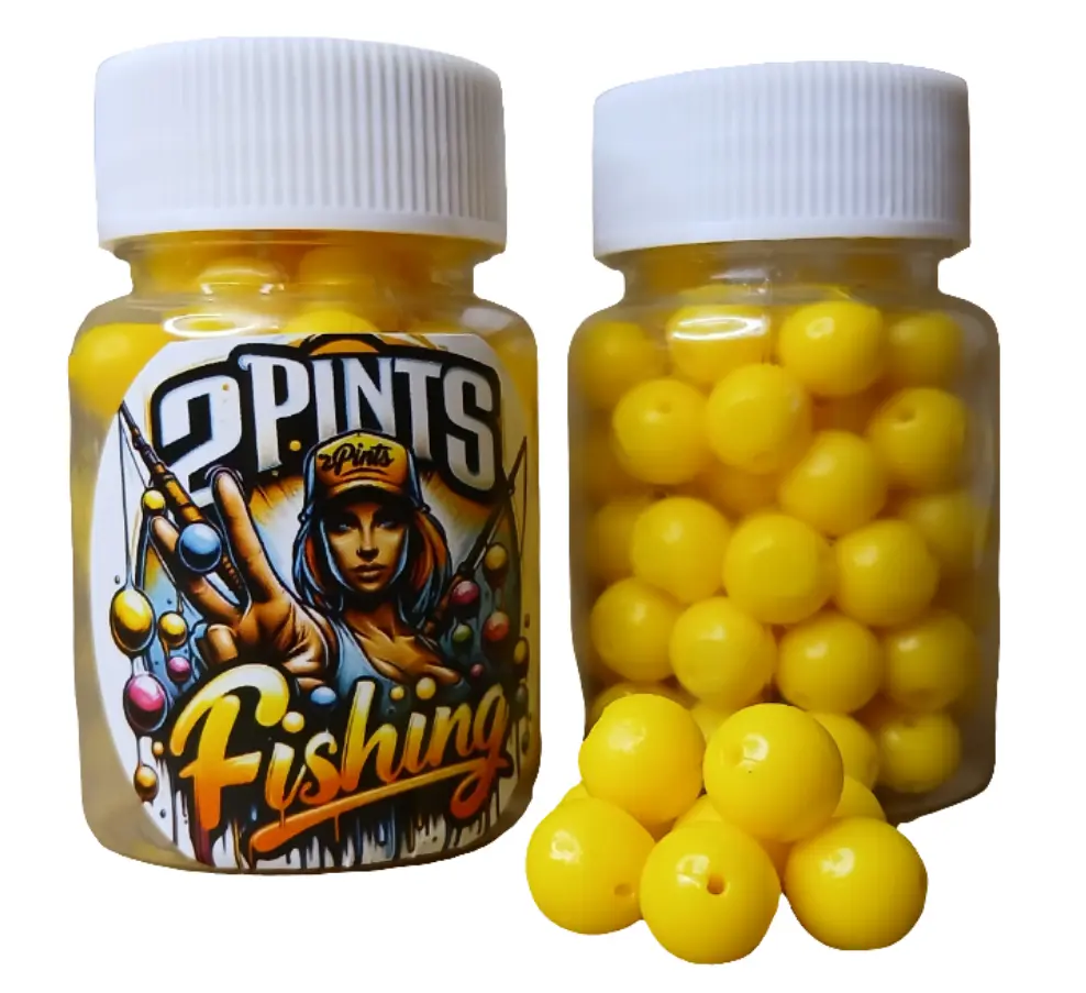 80 Count Wild Fishing Floating Pellets - Irresistible Corn Flavor Water Bead Balls, Floats on Water Surface, Effective Fishing Lure for Catching Bluegill, Carp, Trout, Crappie, Bass and Catfish