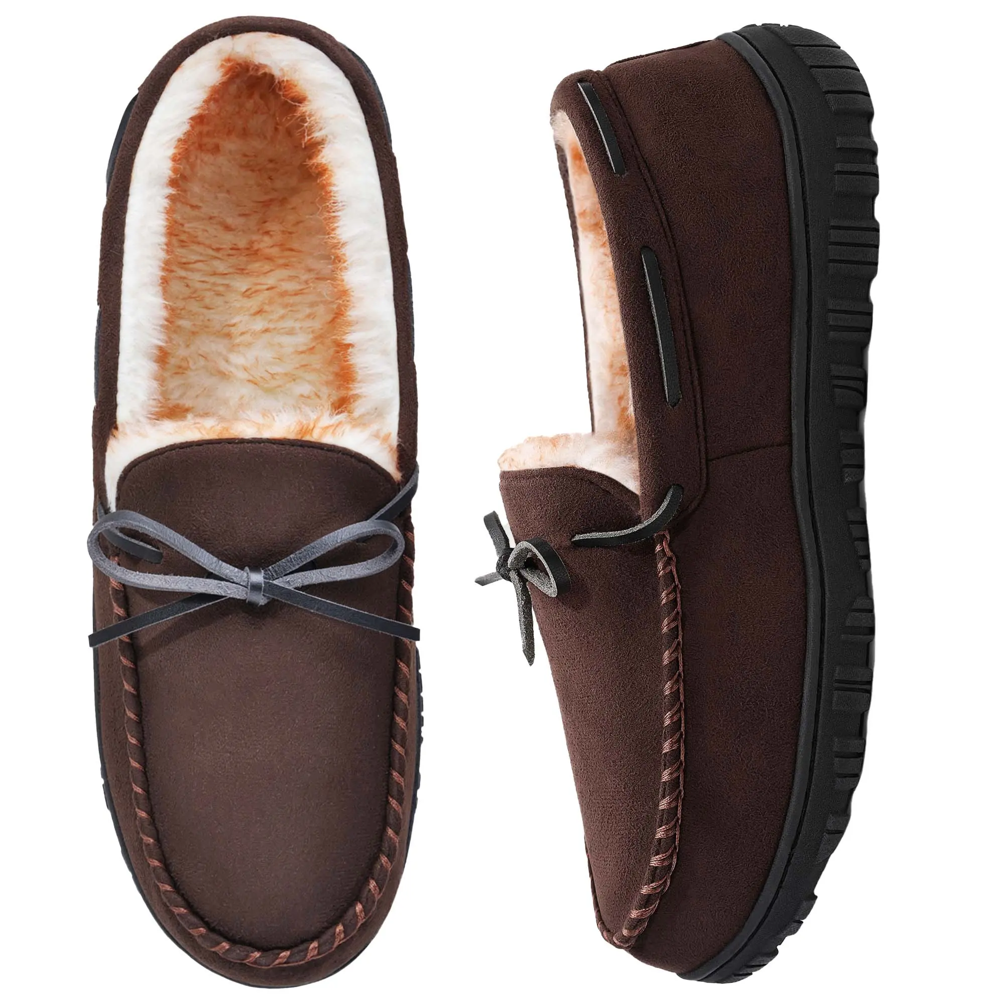 Mens Slippers Indoor Outdoor Memory Foam House Shoes Anti-Slip Moccasins Comfortable Footwear for Men tiktokshopbacktoschool