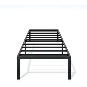 Metal Bed Frame  Size - 16 Inch Heavy-Duty  Platform Bed Frame No Box Spring Needed, Easy Assembly, Noise-Free, Sturdy Mattress Foundation, Underbed Storage Space