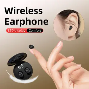 Noise cancelling wireless sleep earphones, ultra mini hidden Bluetooth earphones, wireless 5.4 ultra-low latency ultra long connection, high-definition sound quality touch operation, suitable for sleep gaming earphones in earbuds