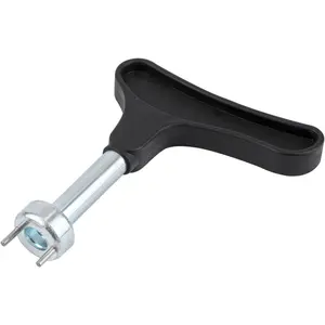 Iron Alloy Golf Shoe Replacement Spikes Wrench Remover Tool With Comfortable Grip For Golf Spike Shoes Black