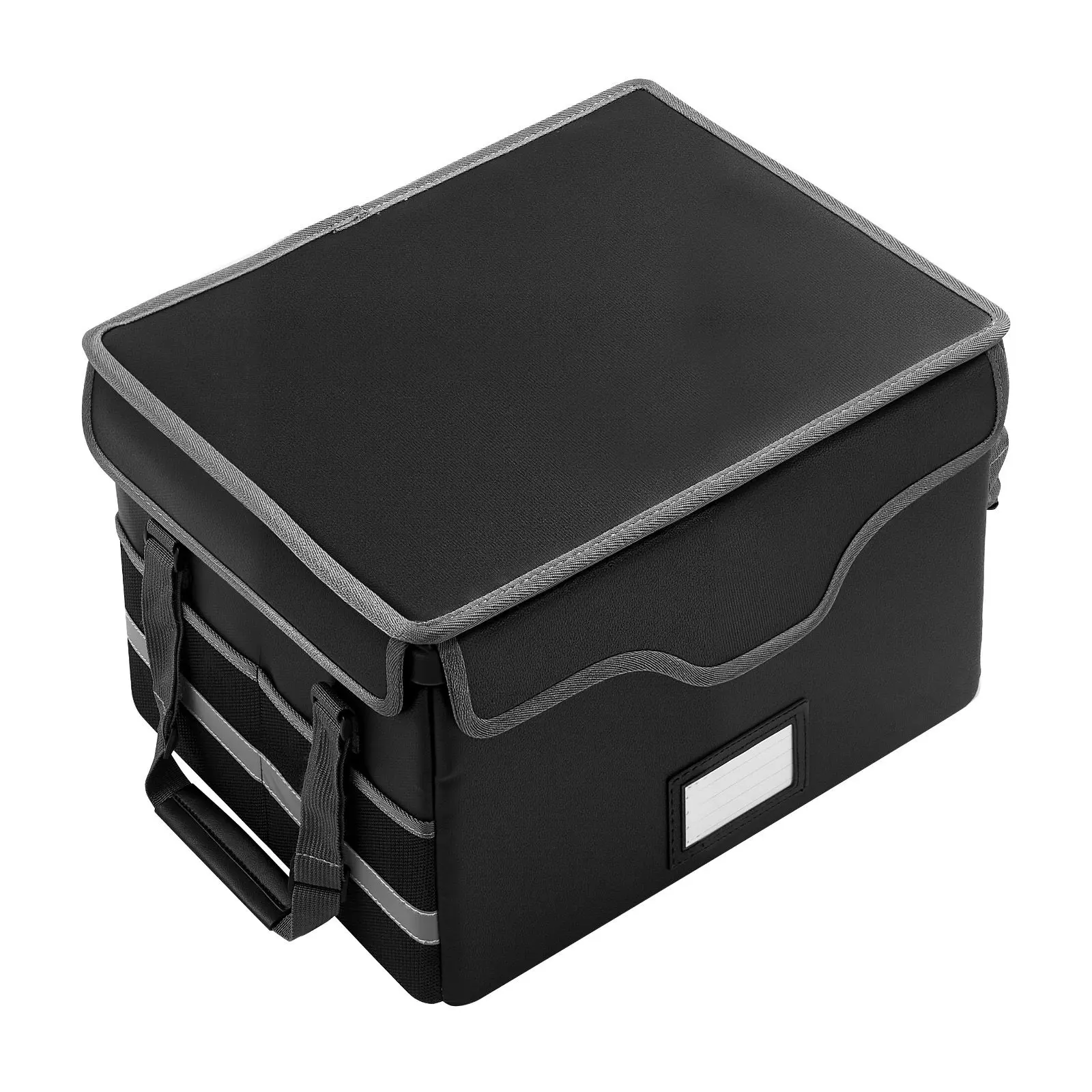 Fireproof Document Box, 1832 Fahrenheit Heat Insulated Fireproof & Waterproof Box with Lock, Portable File Storage Security Organizer Home Office Use, for Passports, Important Documents & Files