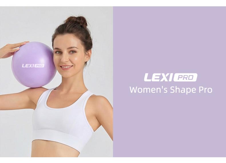 LEXI Small Exercise Ball for Pilates Yoga and Barre Workout Anti Burst Mini Stability Ball for Core Balance Training and Back Support Exercise