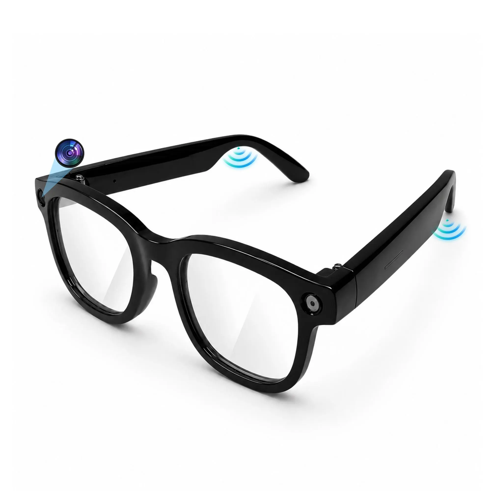 Smart Aluminum Exploratory Glasses - Bluetooth-Enabled, Wearable Recording, UV Protection, Real-Time Translation, 8M Pixel High-Definition Camera