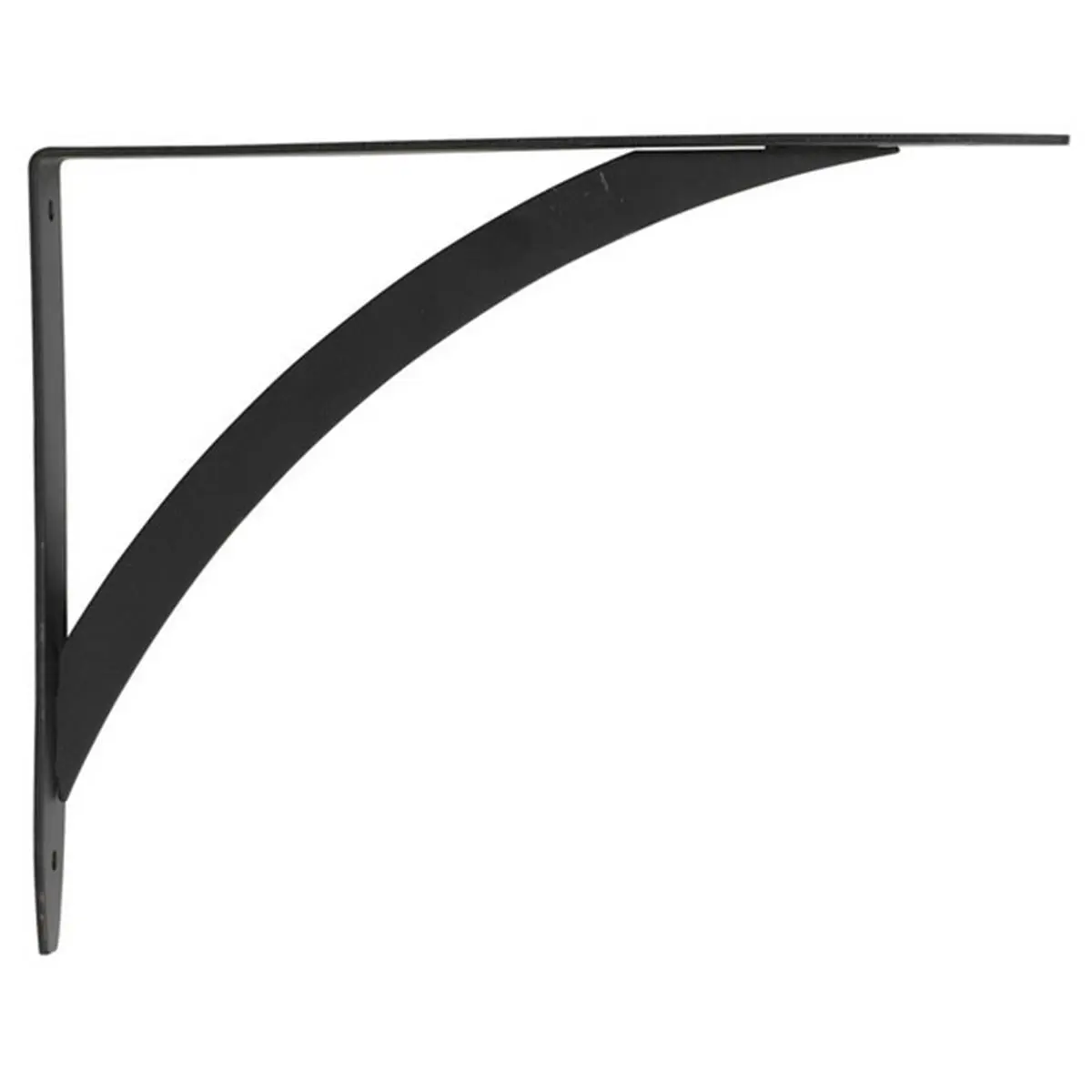 212 MAIN John Sterling RP-0053-10BK Steel Shelf Brackets - Pack of 10, 9-3/4 in. x 7-3/4 in., Powder-Coated Finish, Elegant Wall Mount, for Shelves Up to 16 in. Deep