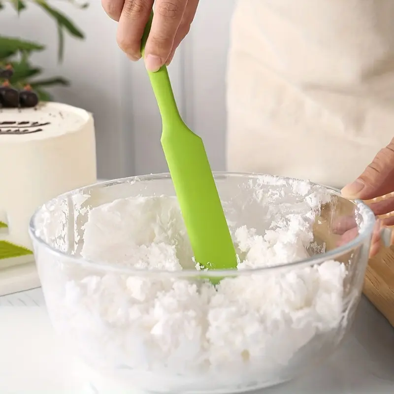 1pc, Silicone Jar Spatula, Non-Stick Icing Spatula, Food Grade Silicone, Heat Resistant, Baking Tools, Kitchen Gadgets, Kitchen Accessories, Pastry Decorating Tools, Baking Supplies