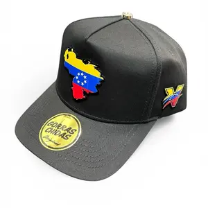 Unisex "Venezuela" Plate-Style Snapback Hat, Stylish Gorra Cap for Men and Women, Casual
