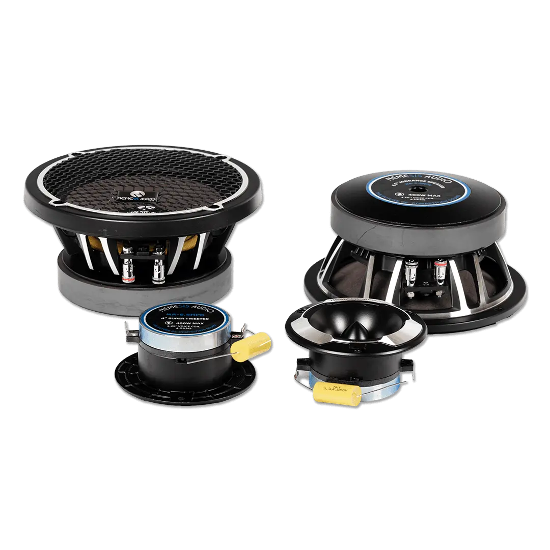 Nemesis Audio NA-6.5HPK 6.5" Midrange Speakers & Pro Tweeters Bundle