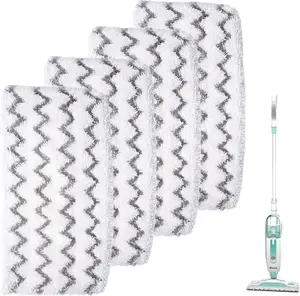 4 Pack Steam Mop Pads for Shark S1000 S1000A S1000C S1000WM S1001C Replacement Steamer Mop Pads Washable Microfiber Mop Pads for All Hard Floors