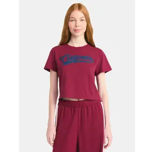 No Boundaries Embroidered Boxy Cropped Tee, Women's - size XXL