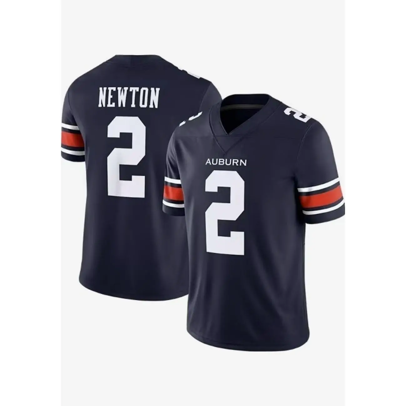 Mens College Football Newton Auburn Tigers Navy Blue Football NIL Name and Number Football Jersey