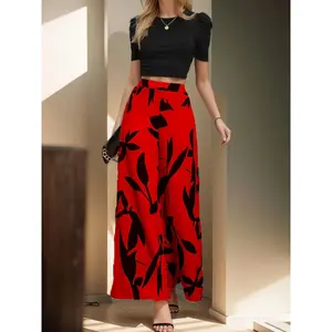 Women Summer Fashion Leaf Set