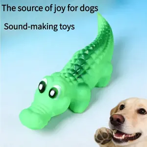 Noisy Croc Pet Toy | Soft Squeaker Toy for Puppies & Adult Dogs