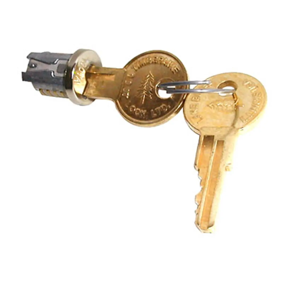 212 MAIN Snap-In Security Locks - Nickel Keyed Alike Security Plugs with Key (111)