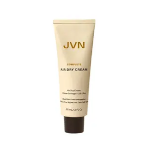 JVN No Heat Complete Air Dry Cream Travel, 2 Fl Oz, Hair Smoothing Cream Enhances Your Natural Texture, Curl Cream and Wavy Hair Products, Silicone Free
