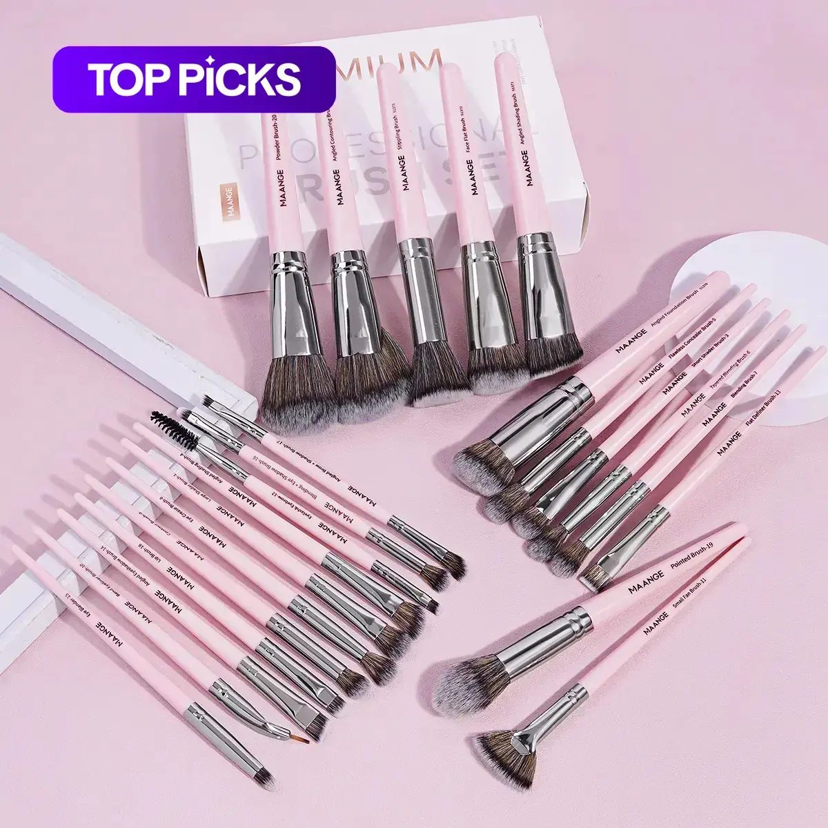 Soft Comfort Makeup Brush Set, Multifunctional Makeup Brushes, Versatile Cosmetic Brushes for Foundation, Powder, Concealer and Highlighter, Beauty Products, Travel Essentials, Valentine's Day Gift, Cosmetics #GLOBAL PICKS