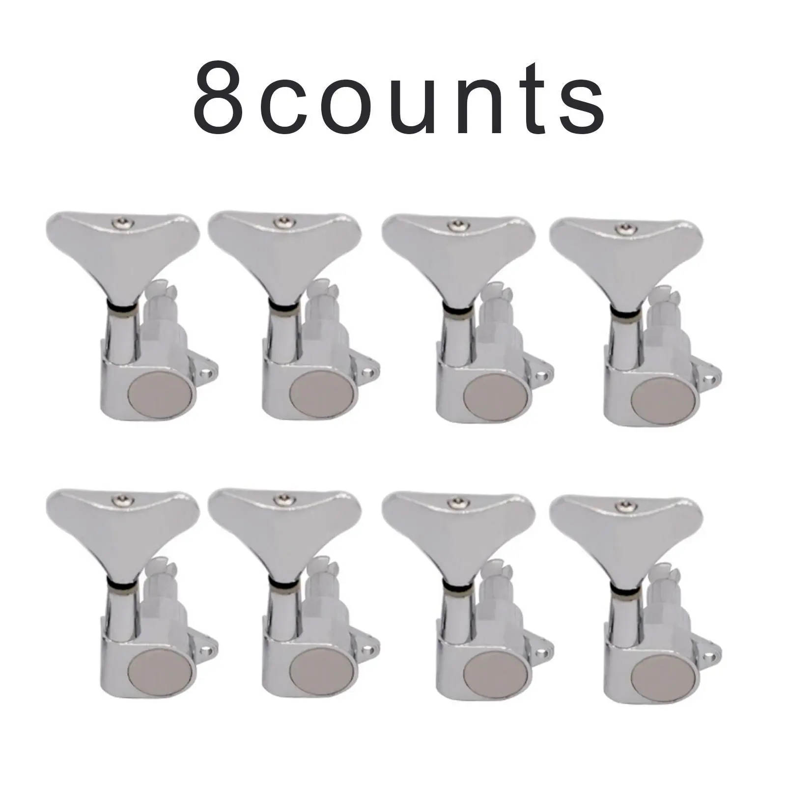 Electric Bass String Knob, Closed Type Metal Head Knob, Bass Guitar String Knob, Music Accessories for Bass Guitar