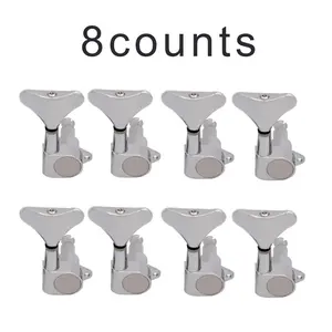 Electric Bass String Knob, Closed Type Metal Head Knob, Bass Guitar String Knob, Music Accessories for Bass Guitar