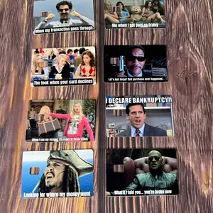Funny credit card skin sticker decals 8 styles