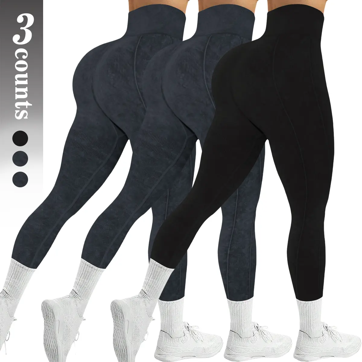 3-black black black