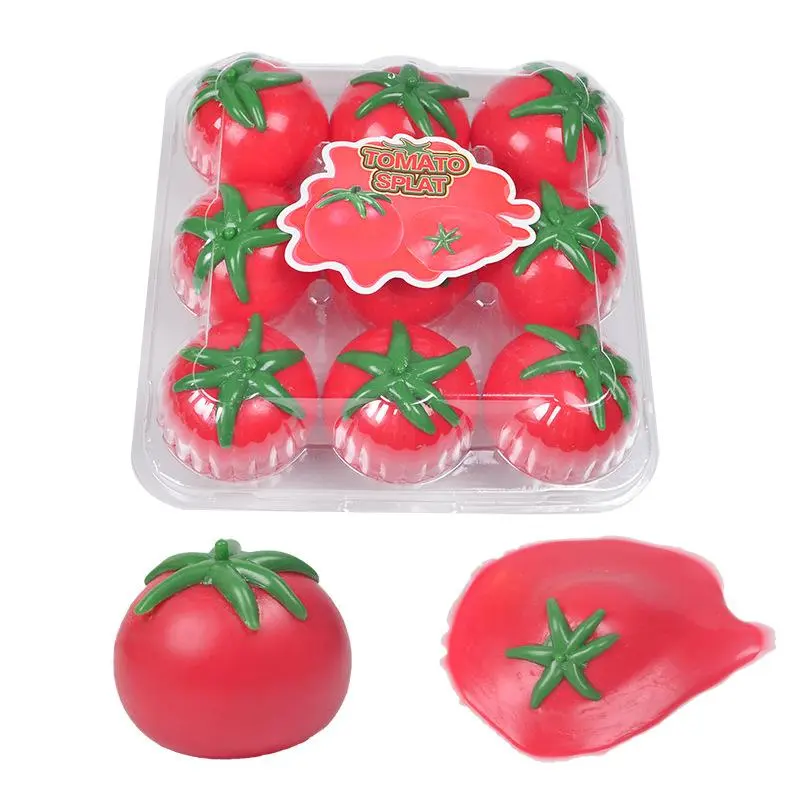 Squishy Cool In Summer Tomatoes Water Balloon Squeeze Sensory Fidget Toys Can't Be Broken Adults Squishy Squeeze Toys