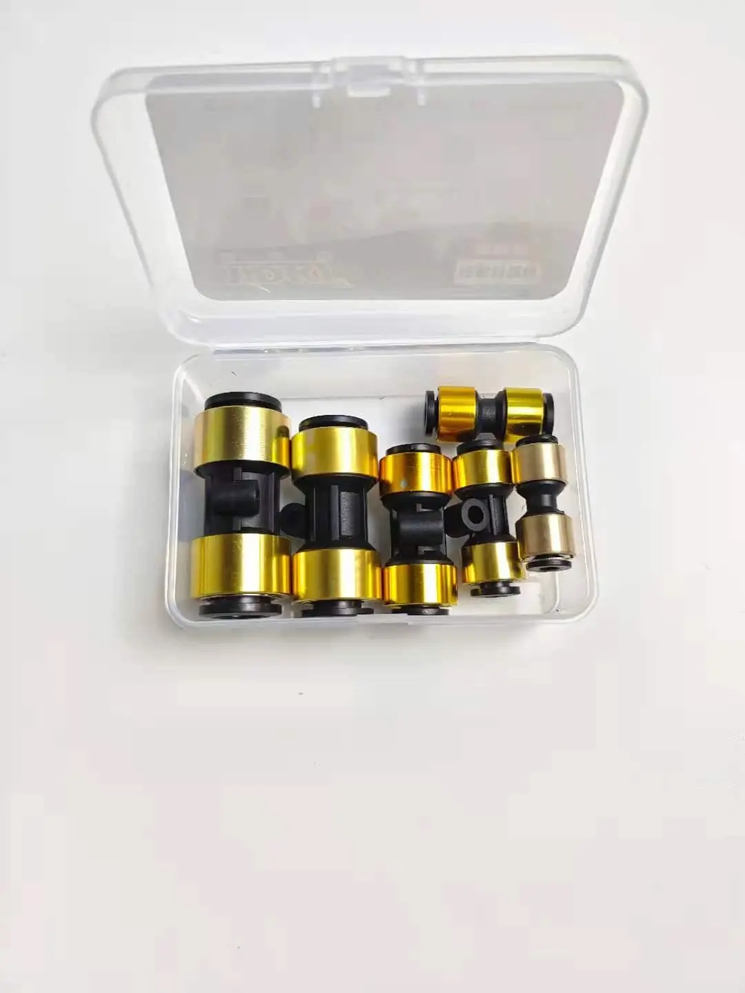 Heavy Duty Double Layer Explosion-Proof Straight Push-To-Connect Air Hose Fittings Kit, Anti-Pull Out PU Tube Quick Connect Couplers, 4/5/6/8/10/12mm Pneumatic Straight Connectors for Truck Users’ Air Brake Tubing, Connector Kit