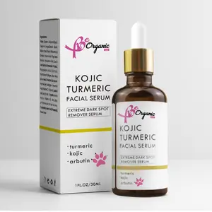 BeOrganic LLC  Kojic Turmeric Facial Serum Extreme Dark Spot Remover with Turmeric Kojic & Arbutin 1FL.OZ/30ML