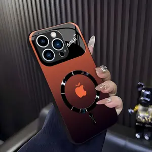 Glossy Mirror Lens "SMILE" Series Luxury Gradient MagSafe Shockproof Cover for [iPhone 14 Pro] 952