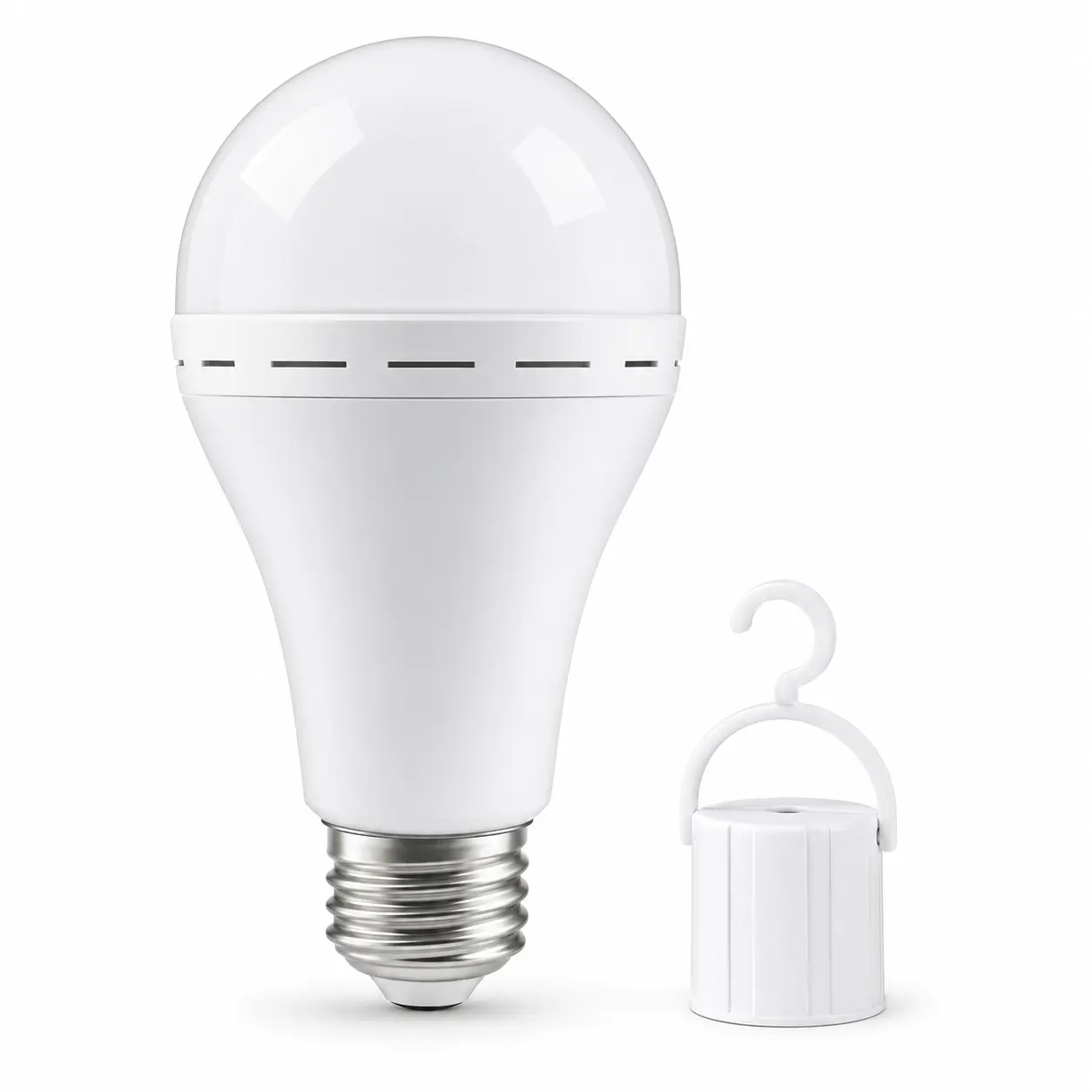 Rechargeable Emergency LED Light Bulbs - E26 Base, 9W (60W Equivalent), 6000K Daylight, 120V, 1200mAh Battery Powered for Home Power Outages, Camping