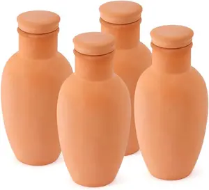 4 count Ollas 3.13.16inch Terracotta Watering Pots Terracotta Self Watering Planter Insert Self Watering Planter with Terra Cotta Clay Irrigation Pots watering system for outdoor  Irrigation