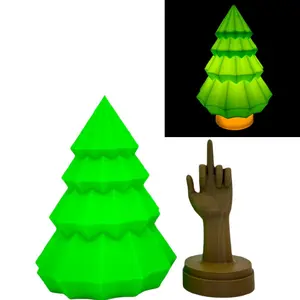 Funny Christmas Tree Middle Finger Prank-Tealight Christmas Tree