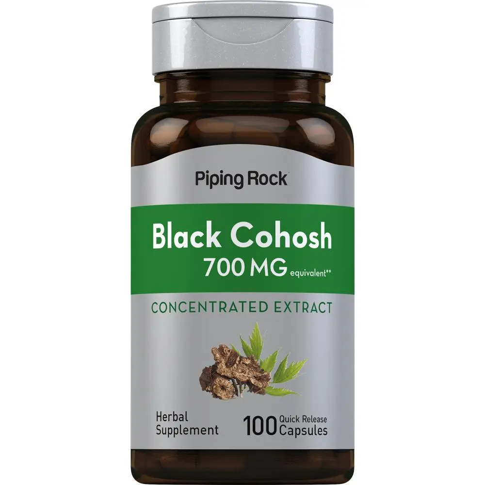 Piping Rock Black Cohosh Root Extract | 700 mg | 100 Capsules | Concentrated | Non-GMO, Gluten Free Supplement